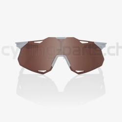 100% Hypercraft XS Matte Stone Grey-HiPER crimson silver Brille