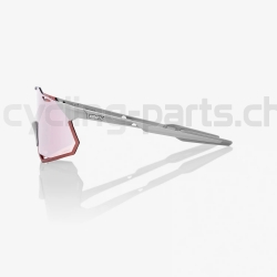 100% Hypercraft XS Matte Stone Grey-HiPER crimson silver Brille