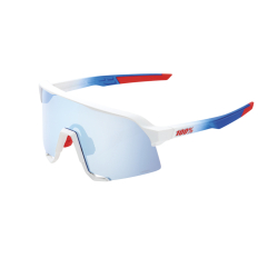 100% S3 TotalEnergies Team Matte White/Metallic Blue-HiPER Blue Multilayer Brille