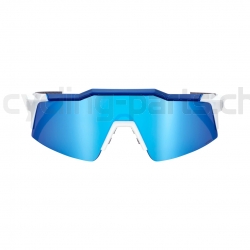 100% Speedcraft SL Matte White/Metallic Blue-HiPER blue multilayer Brille