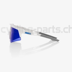 100% Speedcraft XS Matte White-Blue Brille