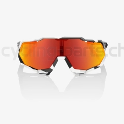 100% Speedtrap Soft Tact Grey Camo-HiPER Red Brille