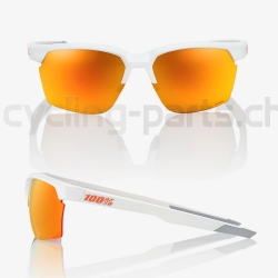 100% Sportcoupe matte white Brille