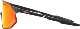 100% HYPERCRAFT SQ Soft Tact Black - HiPER Red Multilayer Brille