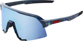 100% S3 Black Holographic - Hiper Blue Multilayer Mirror Brille