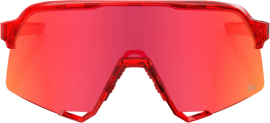 100% S3 Gloss Translucent Red - Hiper Red Mirror Brille