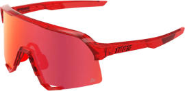 100% S3 Gloss Translucent Red - Hiper Red Mirror Brille