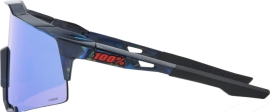 100% Speedcraft Black Holographic -Hiper Blue Multilayer Mirror Brille