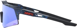 100% Speedcraft XS Black Holographic - HiPER Blue Multilayer Mirror Brille