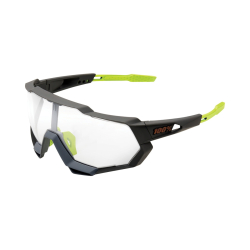100% Speedtrap soft tact cool grey/photochromic clear-smoke Brille