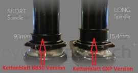 absolute Black Sram Oval Spiderless BB30 0mm Offset 30 Zähne black Kettenblatt