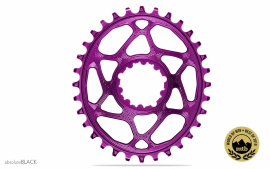 absolute Black Sram Oval Boost 3mm Offset Spiederless 30 Zähne purple Kettenblatt