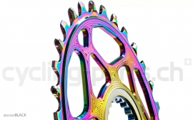 absolute Black Oval Shimano XTR M9100/9120/XT M8100/SLX M7100 32 Zähne rainbow Kettenblatt