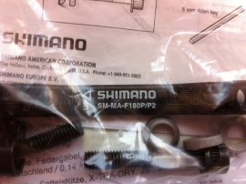Shimano Disc Adapter Vorderrad/Hinterrad Post/Post 160mm auf 180mm