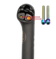 Preview: Better Bolts Enve Sattelstütze Klemmschrauben Kit Titan rainbow