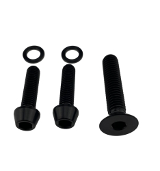 Better Bolts Enve SES AR In-Route One-Piece/SES Aero Pro One-Piece Vorbau M5x15/M6x35mm Titan Schrauben-Kit black