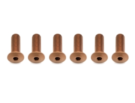 Better Bolts Flaschenhalterschrauben-Kit Low Profile (6 Stk.) M5x15mm Titan copper