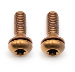 Better Bolts Flat Mount Befestigungsschrauben Kit Titan M5x17mm copper
