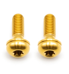 Better Bolts Flat Mount Befestigungsschrauben Kit Titan M5x17mm gold