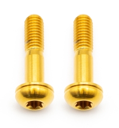 Better Bolts Flat Mount Befestigungsschrauben Kit Titan M5x22mm gold
