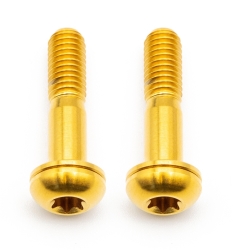 Better Bolts Flat Mount Befestigungsschrauben Kit Titan M5x27mm gold