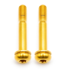 Better Bolts Flat Mount Befestigungsschrauben Kit Titan M5x32mm gold