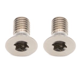 Better Bolts Flat Mount Adpter-Befestigungsschrauben Kit Titan versenkt M5x10mm silver