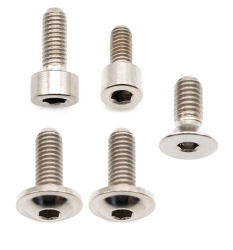 Better Bolts Fox 34 Grip/Grip2/GripX/Grip X2/Rhythm Federgabel Schrauben-Kit Titan silver