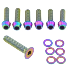 Better Bolts Enve IN-Route/IN-Route High Rise Vorbau Titan Schrauben-Kit rainbow
