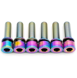 Better Bolts Industry Nine Vorbau M5x17mm Titan Schrauben-Kit rainbow