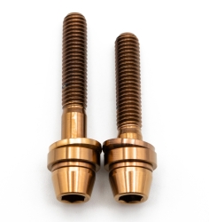 Better Bolts Postmount Bremssattel/Adapter-Befestigungsschrauben Kit Titan M6x35mm/M6x40mm copper