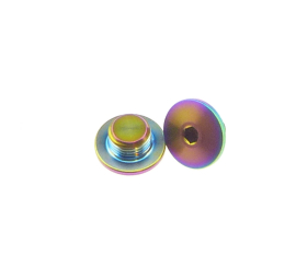 Better Bolts Titan Shimano Dura Ace/Ultegra/105 Entlüftungsschrauben - Set Brems/Schalthebel rainbow oil slick
