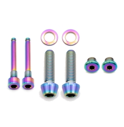 Better Bolts Shimano XT/SLX/Deore/Saint/Zee Disc Brake Schrauben Kit Titan rainbow