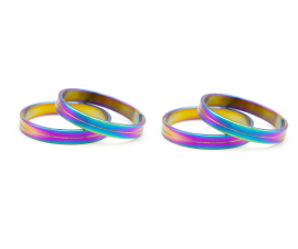 Better Bolts 1 1/8" Titan Spacer Set 5mm rainbow