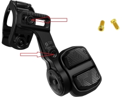 Preview: Better Bolts Sram MatchMaker X Bridge Clamp AXS Pod Controller Schrauben-Set Titan gold