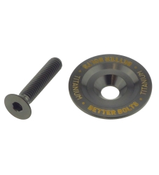 Better Bolts Steuersatz Top Cap Titan 1 1/8" mit Senkkopf-Schraube Titan M6x30mm black