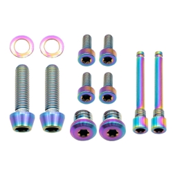 Better Bolts TRP DHR Evo Disc Brake Schrauben Kit Titan rainbow
