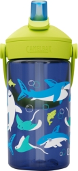 Preview: Camelbak Thrive Flip Straw Kids 400ml sharks and rays Flasche