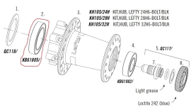 Cannondale Lefty Hub Inner Bearing Radlager