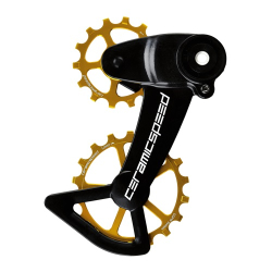 CeramicSpeed OSPW X Sram Eagle AXS 12fach gold coated Schaltwerkrädchen-System