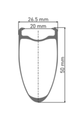 DT Swiss ARC 1100 DICUT® DB 50 Laufrad hinten