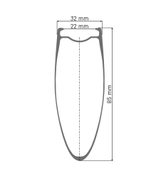 DT Swiss ARC 1100 Dicut DB 85 WTS 12x142mm Laufrad hinten