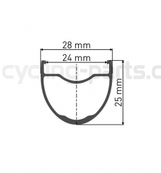 DT Swiss GR 1600 SPLINE® 25 650B Disc 12x100mm Laufrad vorne