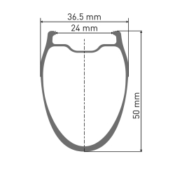 Preview: DT Swiss GRC 1400 DICUT 50 12x100mm Laufrad vorne