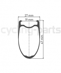 DT Swiss HEC 1400 SPLINE® 47 Disc 12x100mm Laufrad vorne