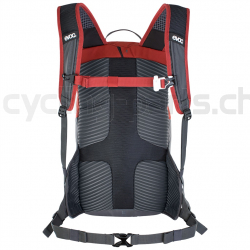 Evoc Ride 12 Rucksack chili red-carbon grey