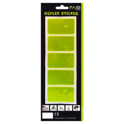 FASI Reflex-Sticker Vierecke gelb