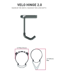 Feedback Sports Velo Hinge 2.0 Fahrrad - Wandhalterung