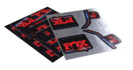 Fox Fork and Shock Decal Kit red/chrome/blue ab 2016 Aufklebersatz