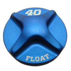 Fox Float 40 Air Topcap blue